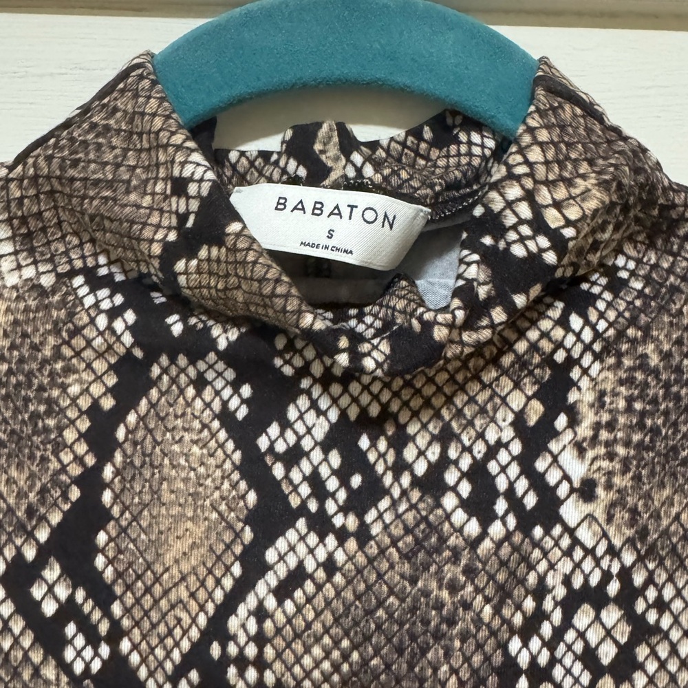 Babaton Python Print Turtleneck - Picture 2 of 3